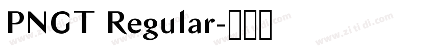 PNGT Regular字体转换